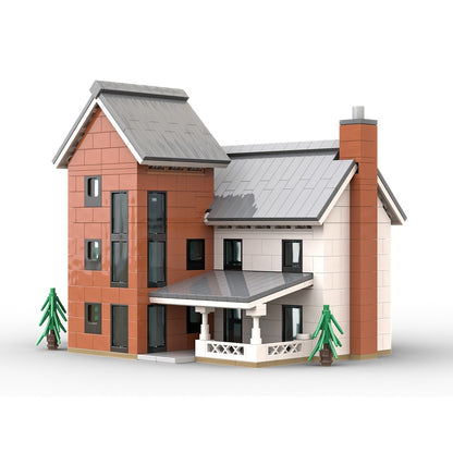 Modern Silo House Residence MOC Building Kit - 1