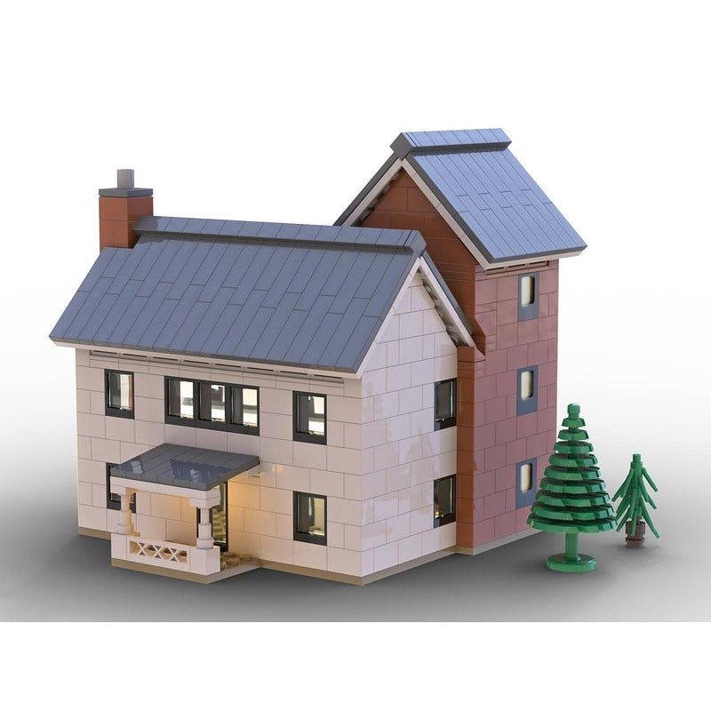 Modern Silo House Residence MOC Building Kit - 2