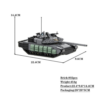 Modern T-80BVM Main Battle Tank MOC Building Kit - Custom Construction Set - 4
