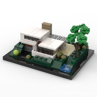 Modern Villa Archidoodle Building Kit | LEGO-Compatible MOC - 2