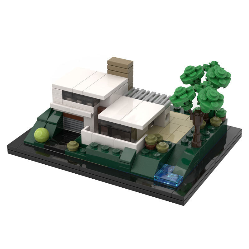 Modern Villa Archidoodle Building Kit | LEGO-Compatible MOC - 4