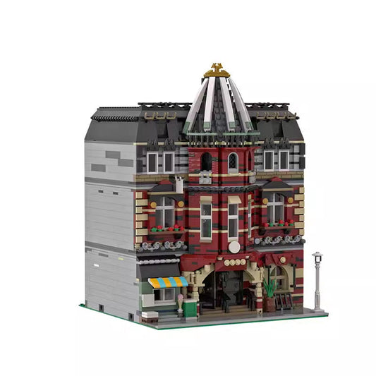 Modular Brick School Building Kit | LEGO-Compatible MOC - 1