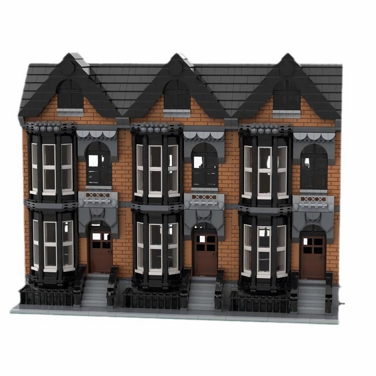 modular brownstone house building set | moc-162599 - 3