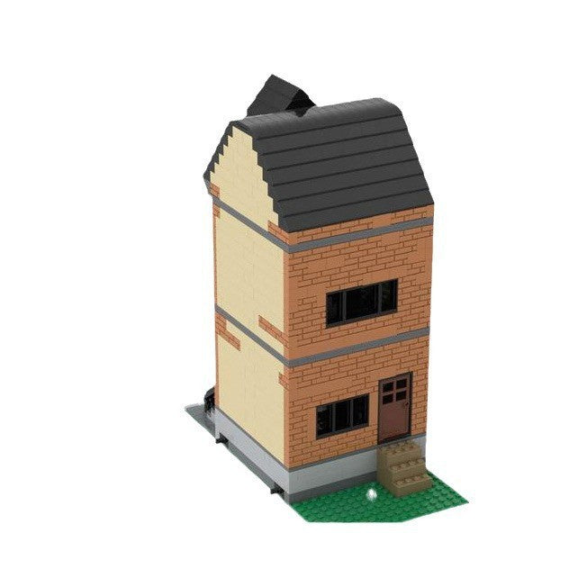 modular brownstone house building set | moc-162599 - 4