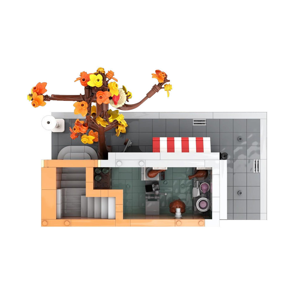 modular butcher store building set | moc-197319 - 3