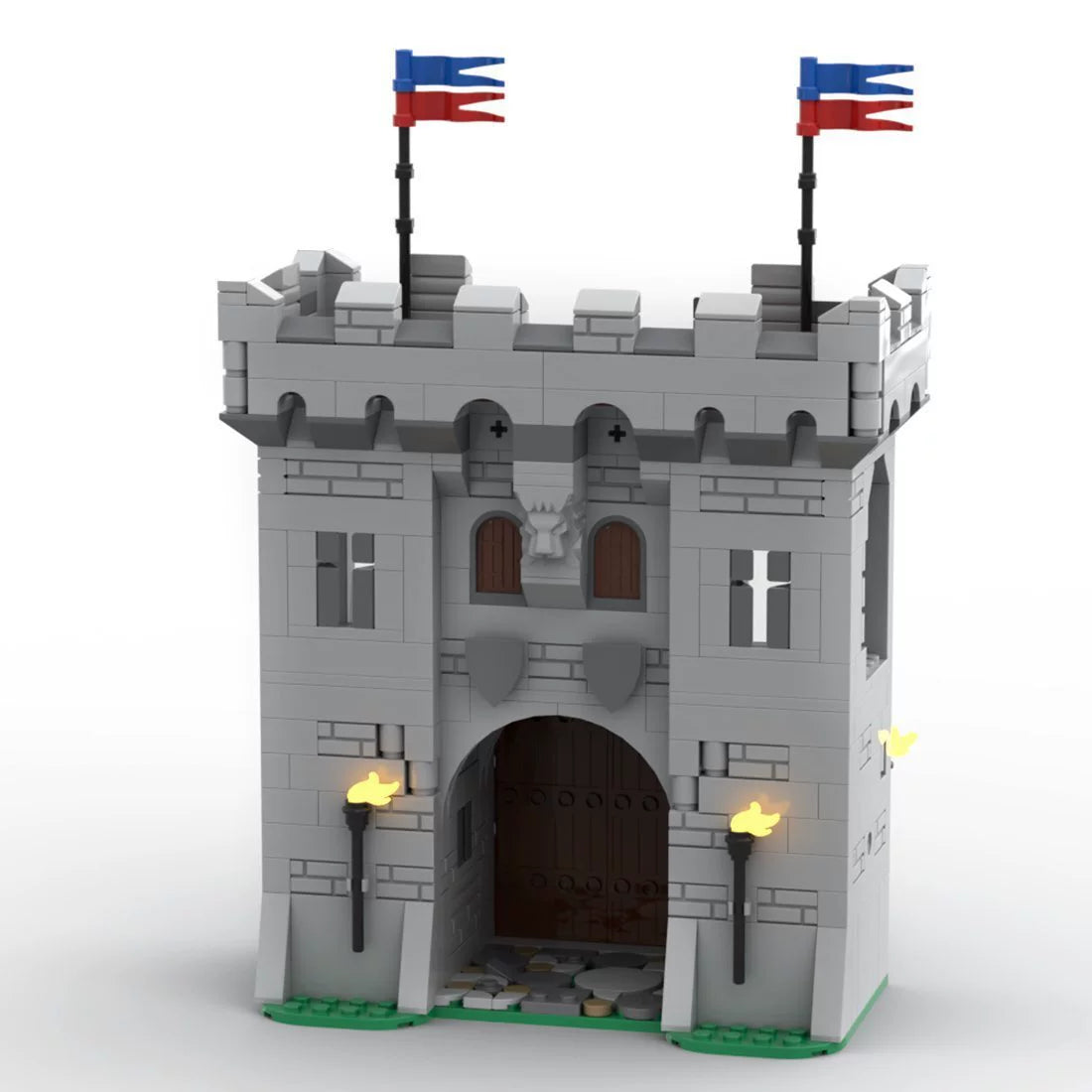 Modular Castle Gatehouse Building Kit | LEGO-Compatible MOC - 4