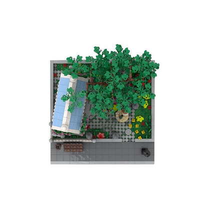 Modular Garden Coffee Shop MOC Building Kit | Urban Architecture Model - 3