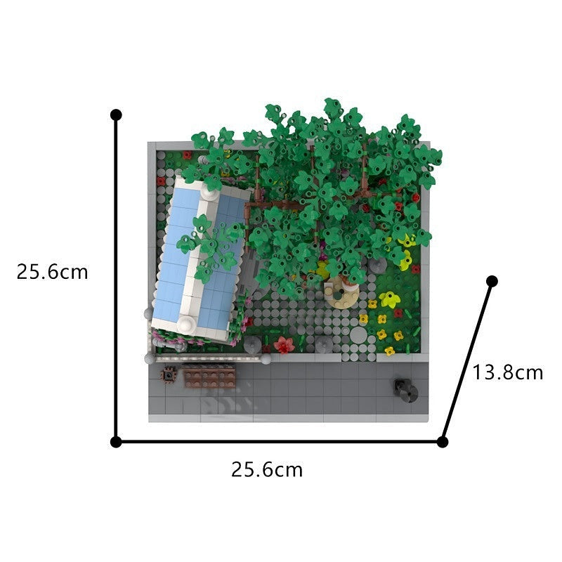 Modular Garden Coffee Shop MOC Building Kit | Urban Architecture Model - 4