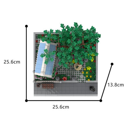 Modular Garden Coffee Shop MOC Building Kit | Urban Architecture Model - 4