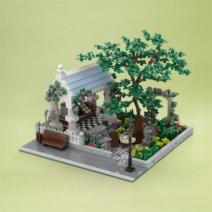 Modular Garden Coffee Shop MOC Building Kit | Urban Architecture Model - 5