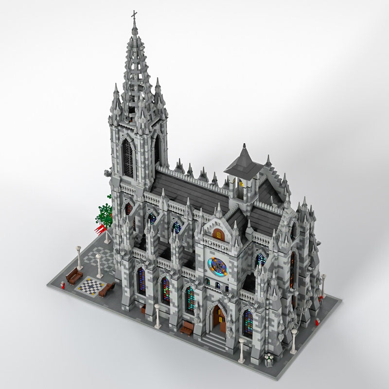 Modular Gothic Cathedral Large Scale Building Kit | LEGO-Compatible MOC - 1