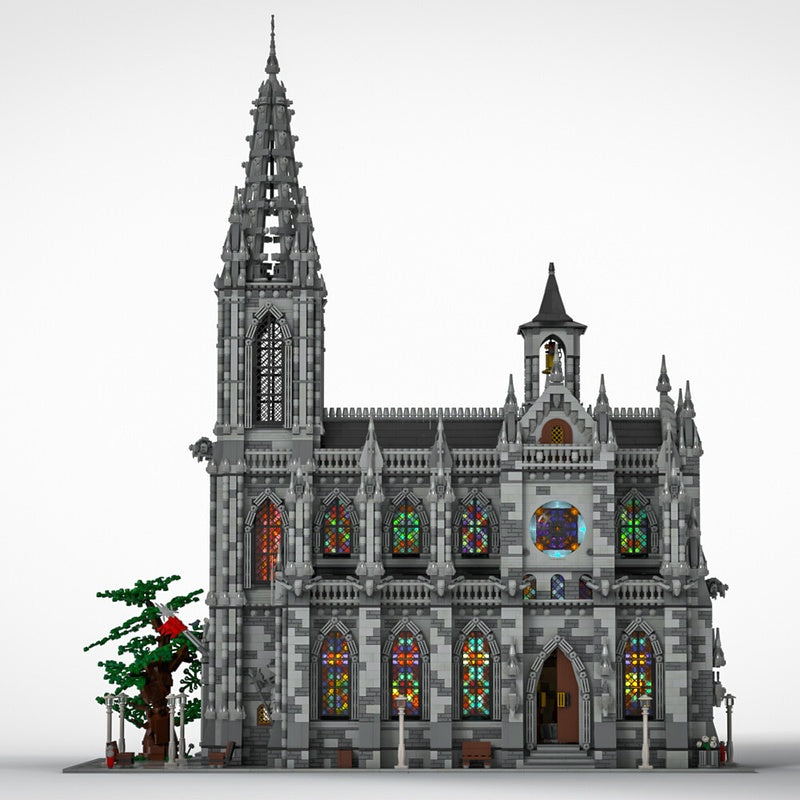Modular Gothic Cathedral Large Scale Building Kit | LEGO-Compatible MOC - 2