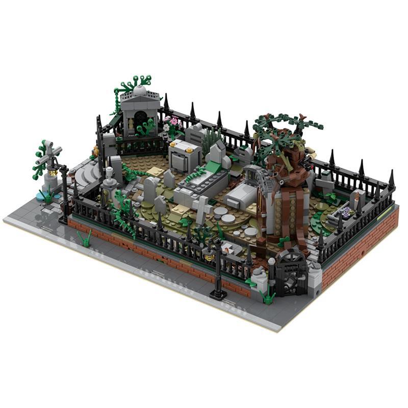 modular graveyard moc 70420 building set with hidden features - 3