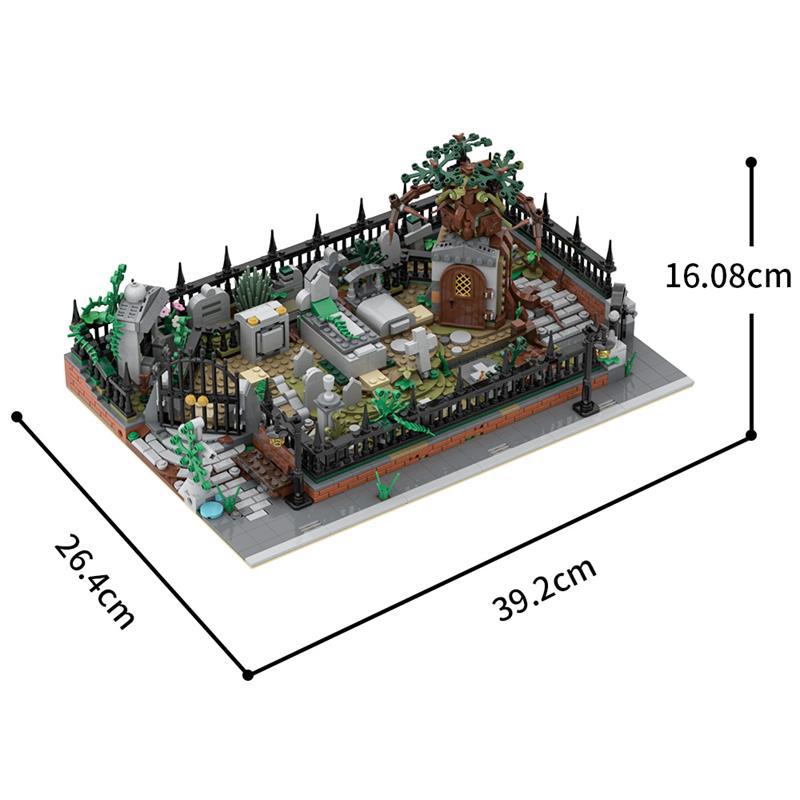 modular graveyard moc 70420 building set with hidden features - 4