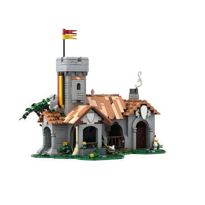 Modular Medieval Royal Horse Stable  Building Kit | Compatible MOC - 2