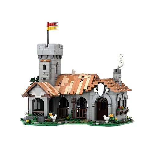 Modular Medieval Royal Horse Stable  Building Kit | Compatible MOC - 1