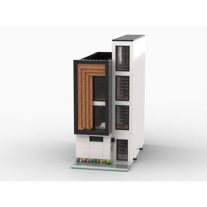 Modular Modern Town House Building Kit | LEGO-Compatible MOC - 1