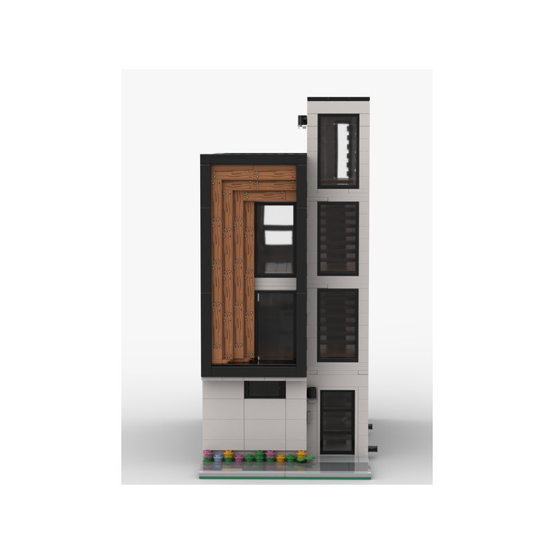 Modular Modern Town House Building Kit | LEGO-Compatible MOC - 2