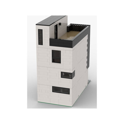 Modular Modern Town House Building Kit | LEGO-Compatible MOC - 4