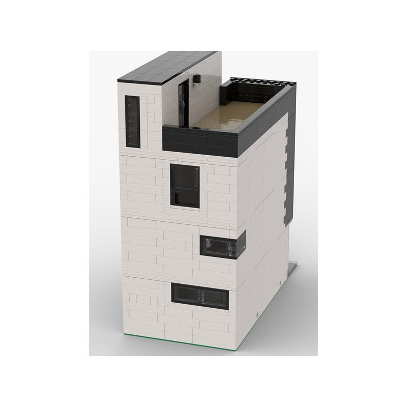 Modular Modern Town House MOC Building Kit | Contemporary Architecture - 4