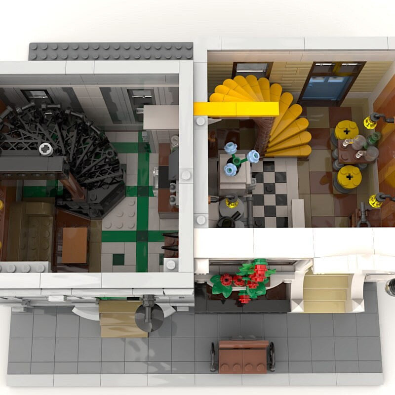 Modular New Block City MOC Building Kit | Modern Urban Architecture Model - 3