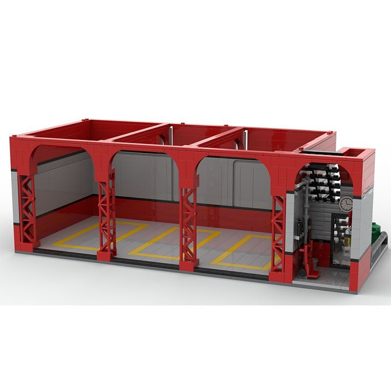 Modular Parking Lot MOC Building Kit | Modern City Display Scene - 6