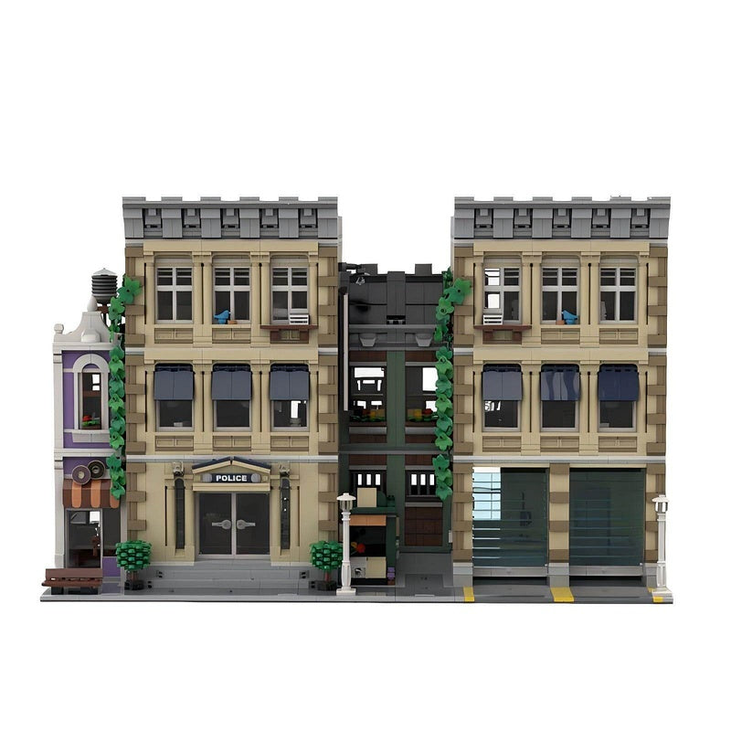 Modular Police Station Extension Building Kit | LEGO-Compatible MOC - 5