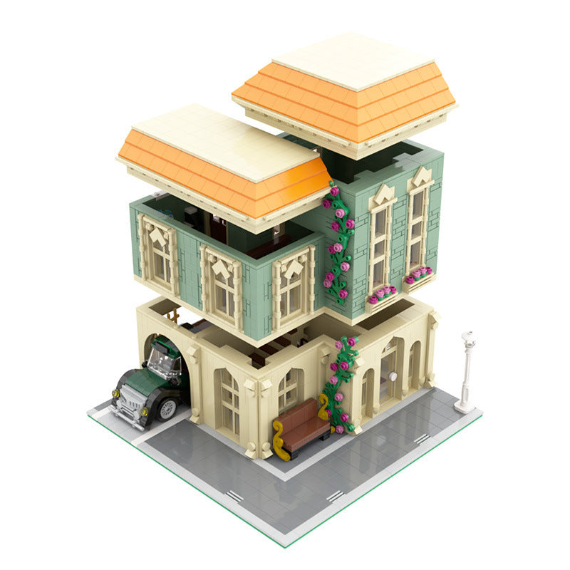 Modular Post Office + Delivery Car Building Kit | LEGO-Compatible MOC - 1