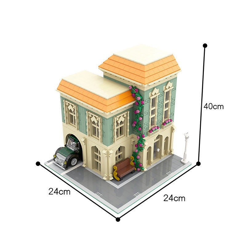 Modular Post Office MOC Building Kit With Delivery Car | City Scene Model - 2