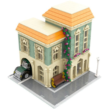 Modular Post Office MOC Building Kit With Delivery Car | City Scene Model - 3