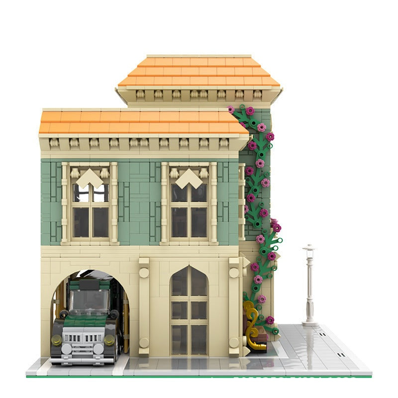 Modular Post Office MOC Building Kit With Delivery Car | City Scene Model - 4