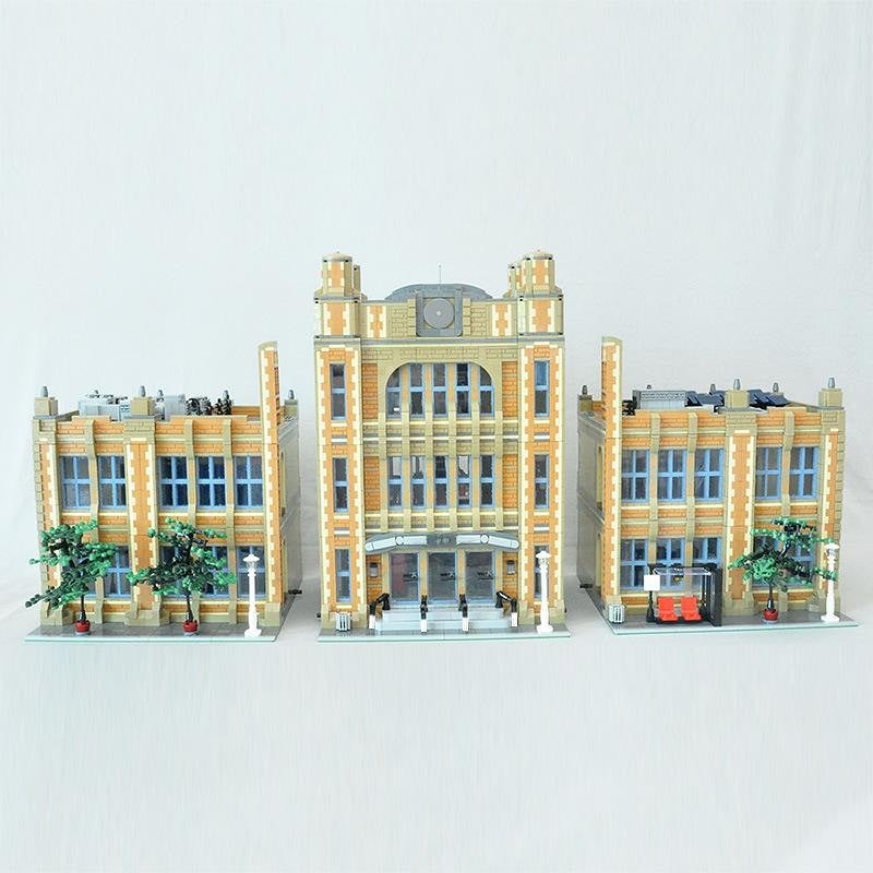 Modular School MOC Building Kit | Modern Education Building Model - 4