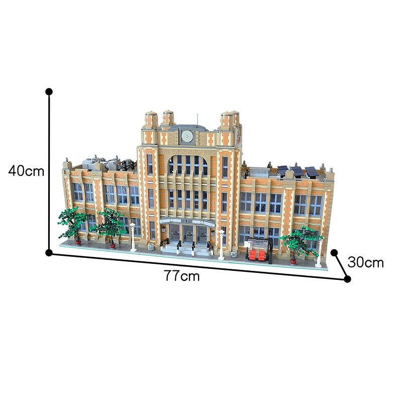 Modular School MOC Building Kit | Modern Education Building Model - 5