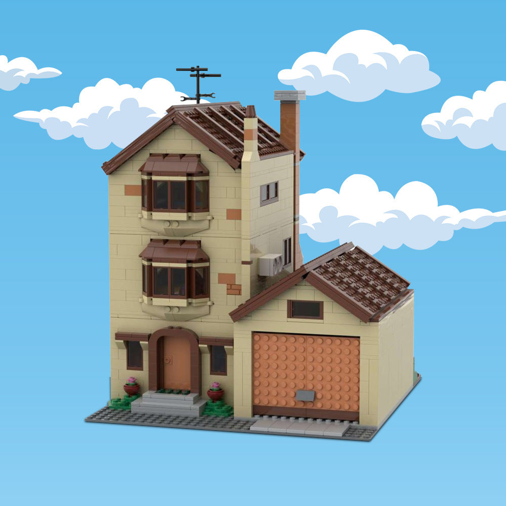 modular simpsons house building set | moc-100451 - 1