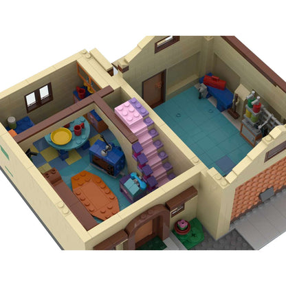 modular simpsons house building set | moc-100451 - 6