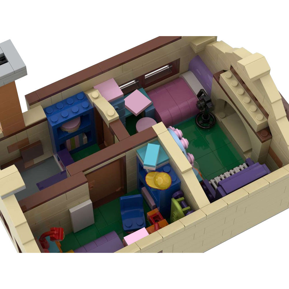 modular simpsons house building set | moc-100451 - 7