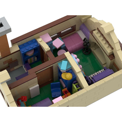 modular simpsons house building set | moc-100451 - 7
