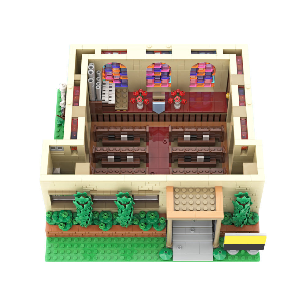 modular springfield church building set | moc-148028 - 6