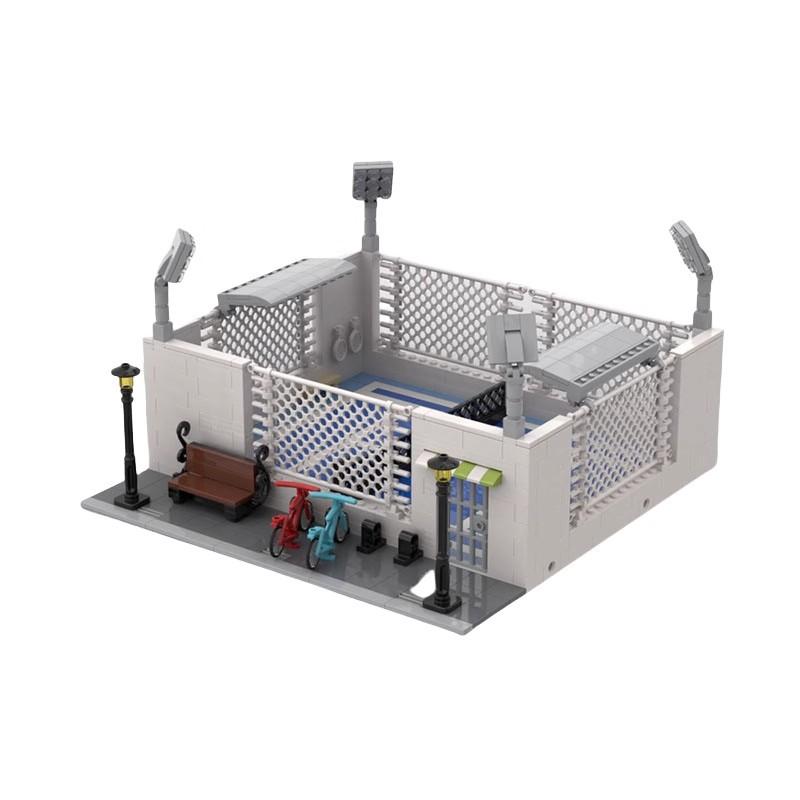 Modular Tennis Court Building Kit | LEGO-Compatible MOC - 1