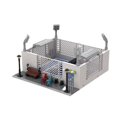 Modular Tennis Court Building Kit | LEGO-Compatible MOC - 1