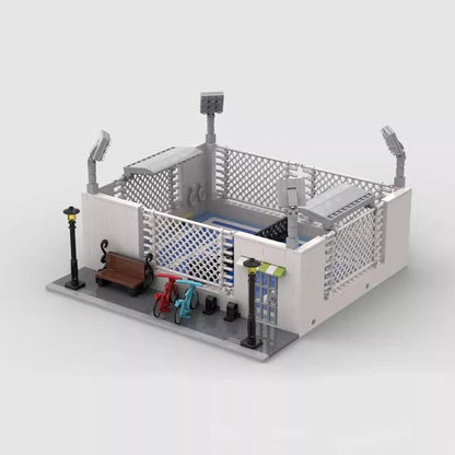 Modular Tennis Court Building Kit | LEGO-Compatible MOC - 2