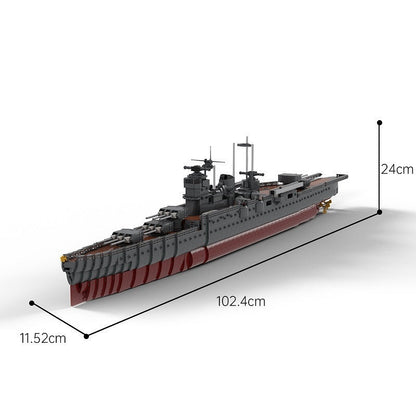Mogami Heavy Cruiser MOC Building Kit | WWII Naval Warship Model - 3