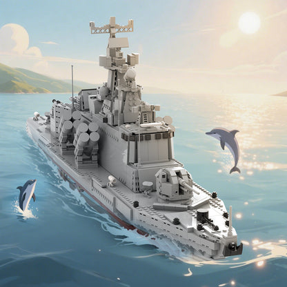 molniya-class missile boat battleship building set | lego compatible - 1