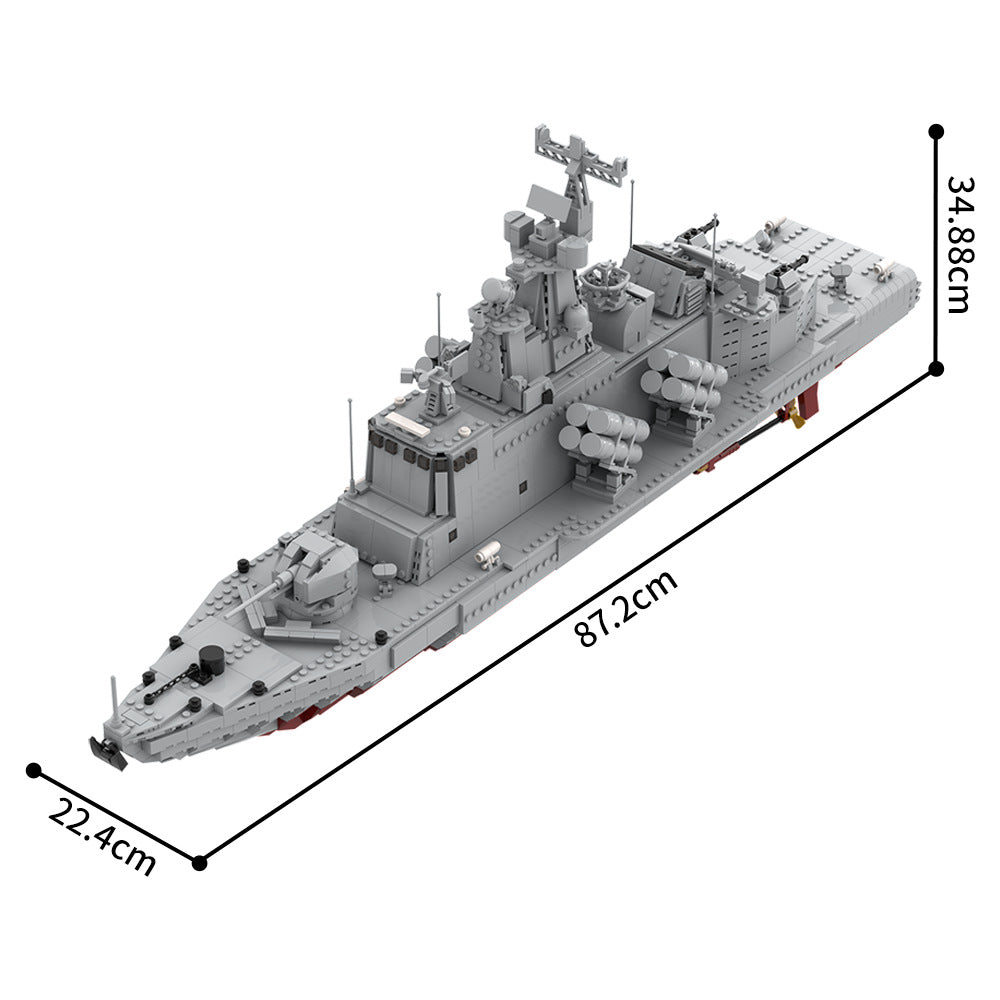 molniya-class missile boat battleship building set | lego compatible - 4