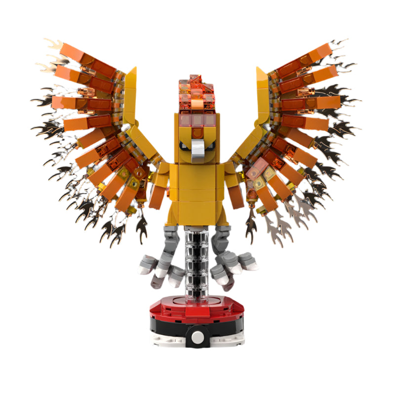 moltres brickheadz building set | pokèmon | moc-115413 - 1
