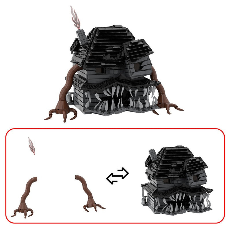 Monster House MOC Building Kit | Haunted Fantasy Architecture Model - 5