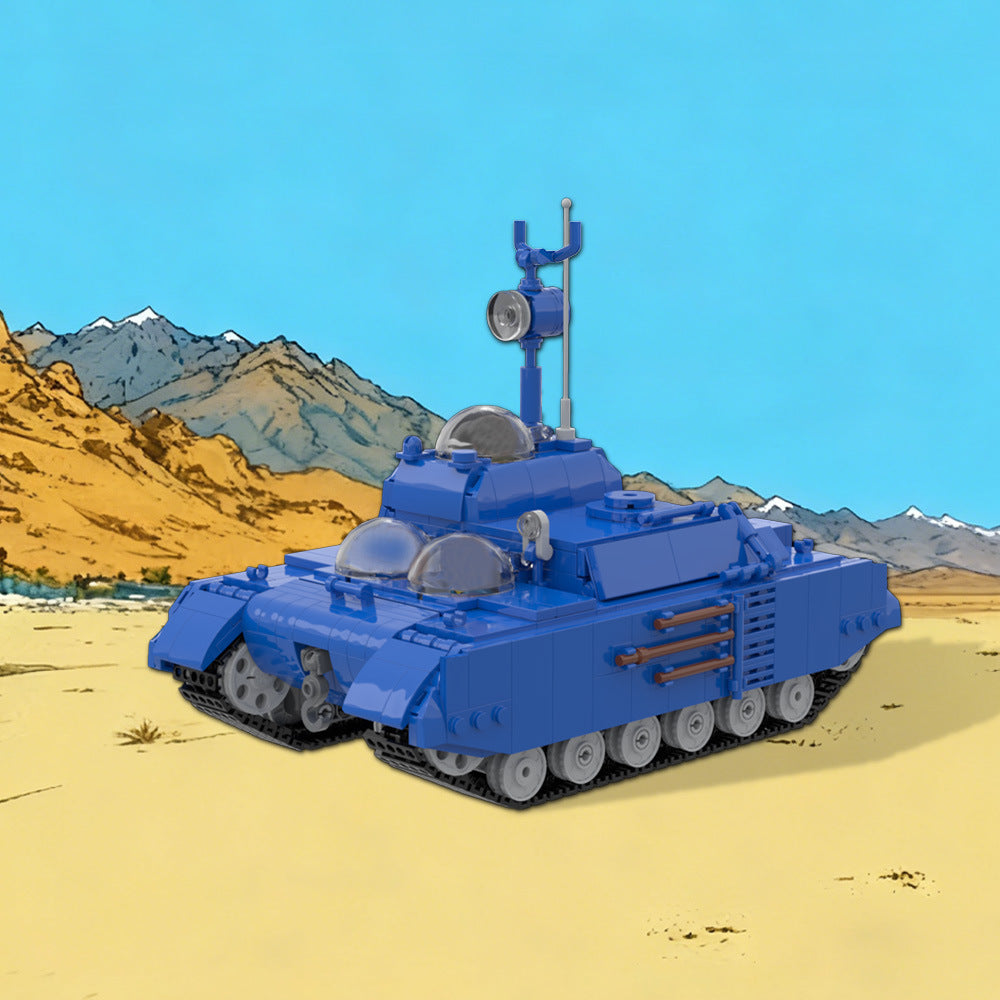 moon tank building kit | tintin | lego compatible moc - 2