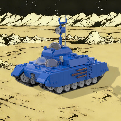 moon tank building kit | tintin | lego compatible moc - 3