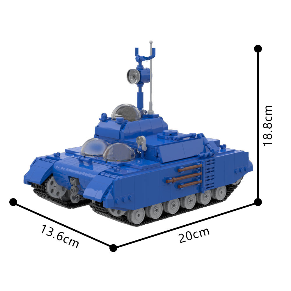 moon tank building kit | tintin | lego compatible moc - 4