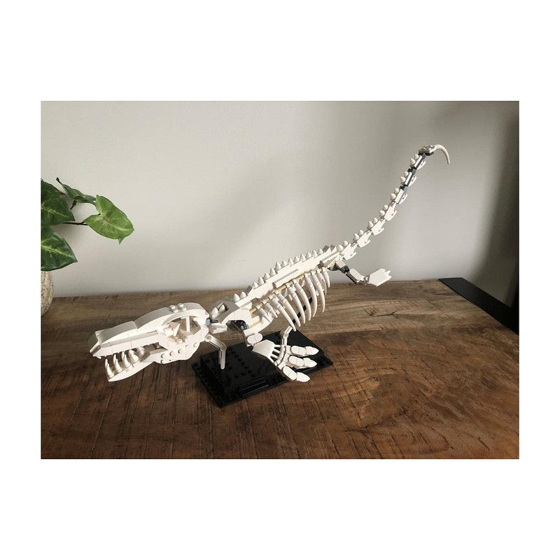 Mosasaur Skeleton Fossil MOC Building Kit | Prehistoric Display Model - 3